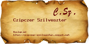 Czipczer Szilveszter névjegykártya